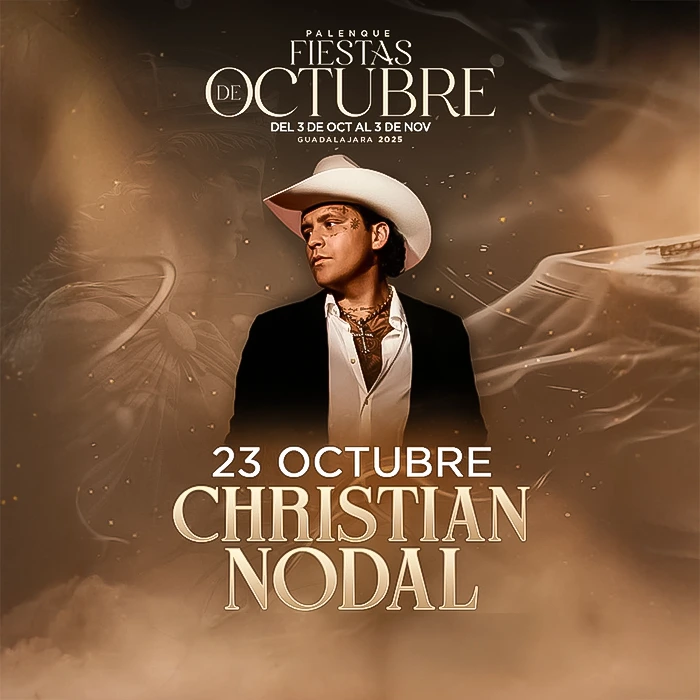 Christian Nodal Palenque Fiestas de Octubre